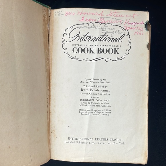 1941 International Edition of the American Woman’s Cook Book vintage hardcover - Picture 7 of 17